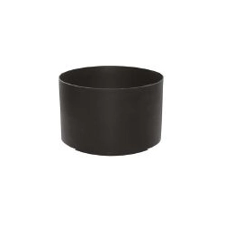 Złączka Ø 130 kominowa mufowa stalowa - czarna 2 mm